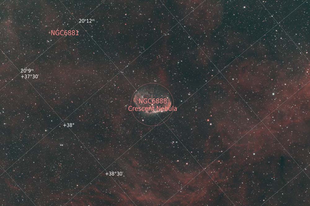 Crescent Nebula as its being worked on in PixInsight